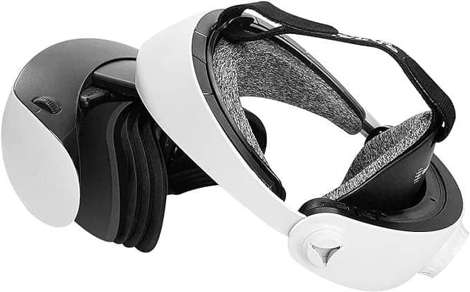 Globular Cluster CMP2 comfort mod installed on a PSVR2 headset.